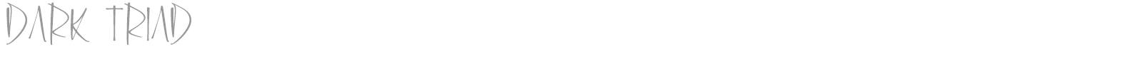 Dark Triad font preview
